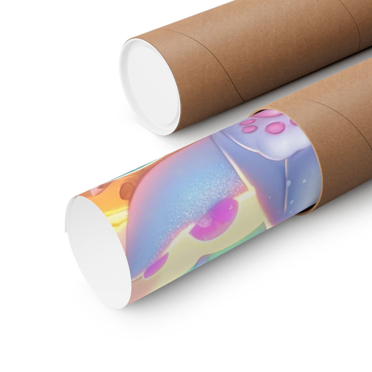 Pastel Treasure Dragon Kawaii Fantasy Wall Art Poster