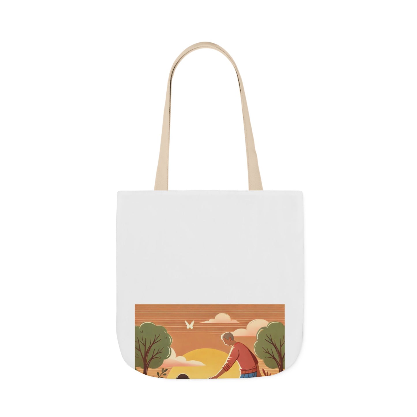 Helping Hands Sunset Garden Canvas Tote Bag