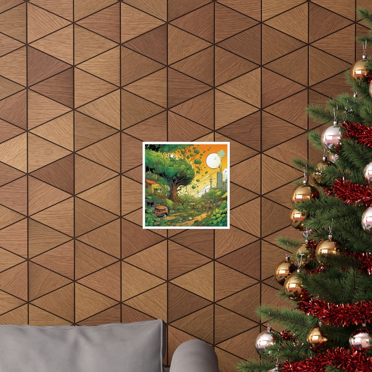 Cottage Road Landscape Nature Gift Art Poster