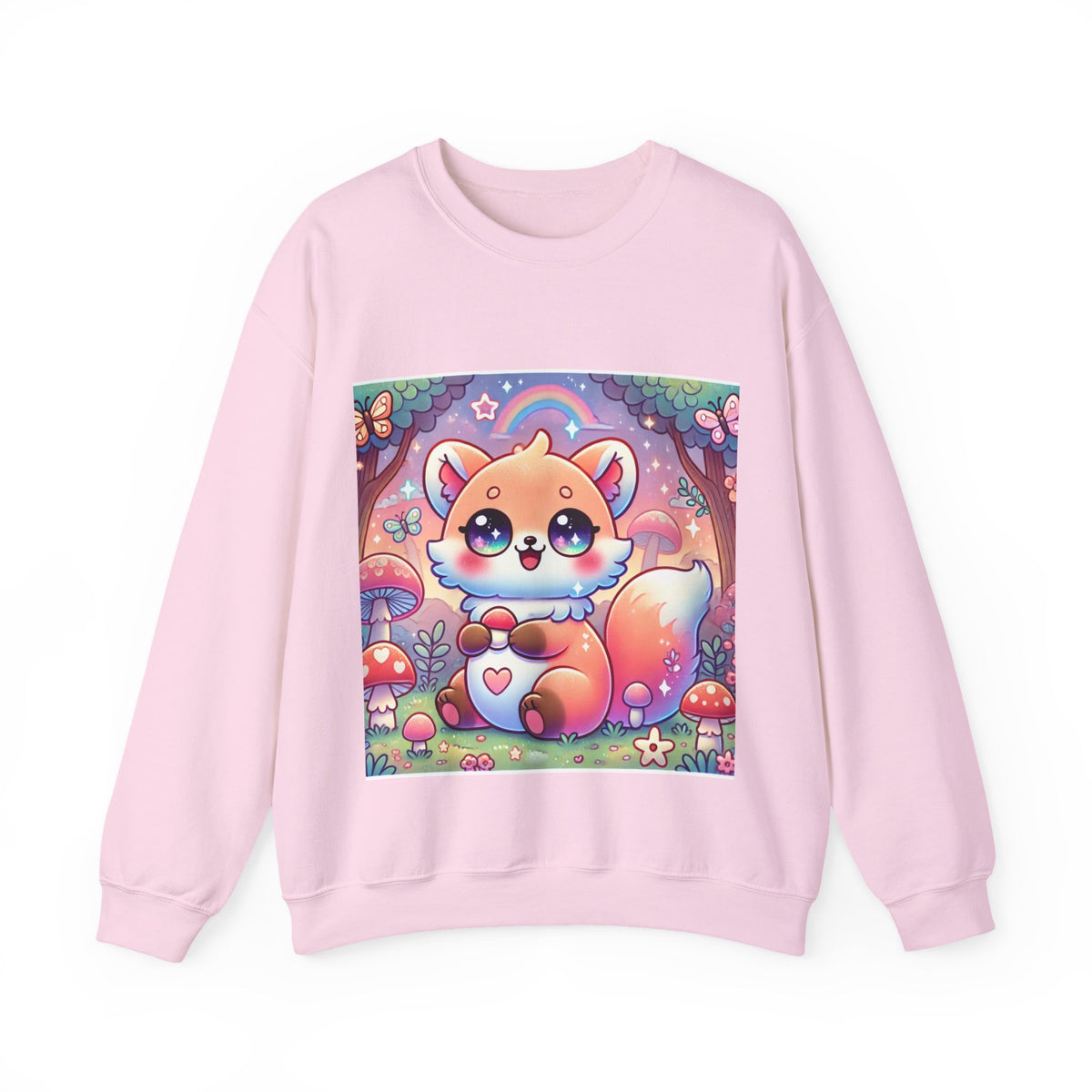 Pastel Woodland Fox Mushroom Kawaii Sweatshirt
