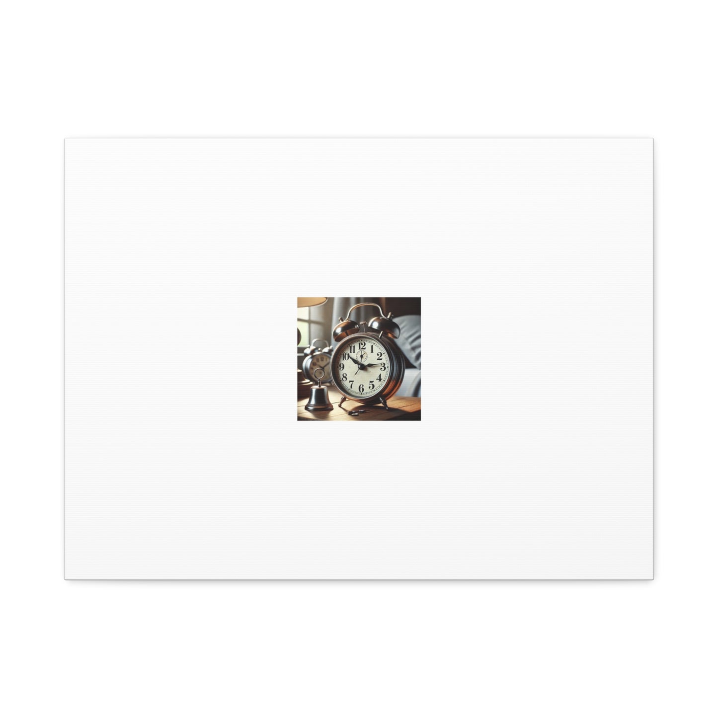Vintage Alarm Clock Morning Routine Classic Clock Canvas Art