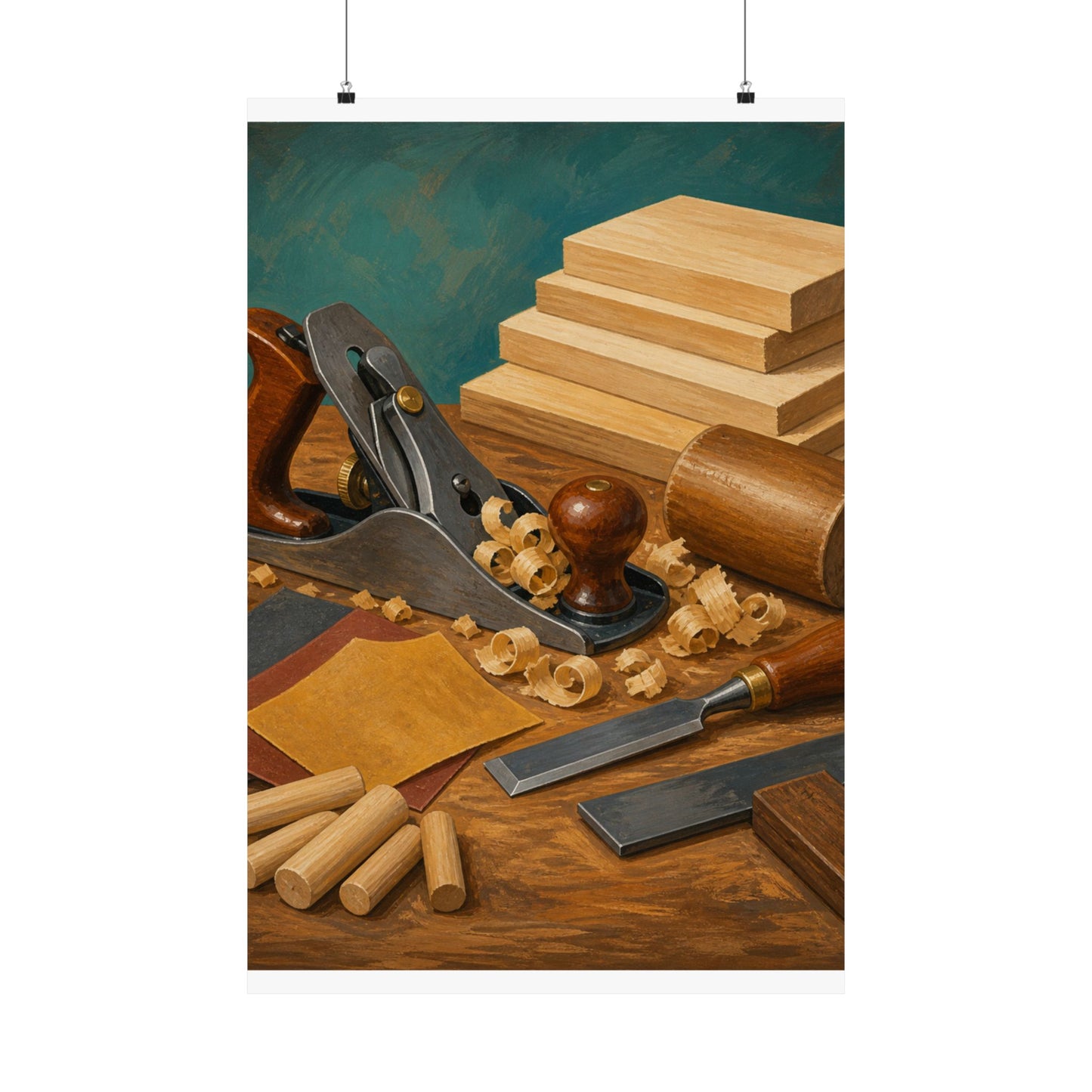 Classic Woodworking Tools Hobby Poster