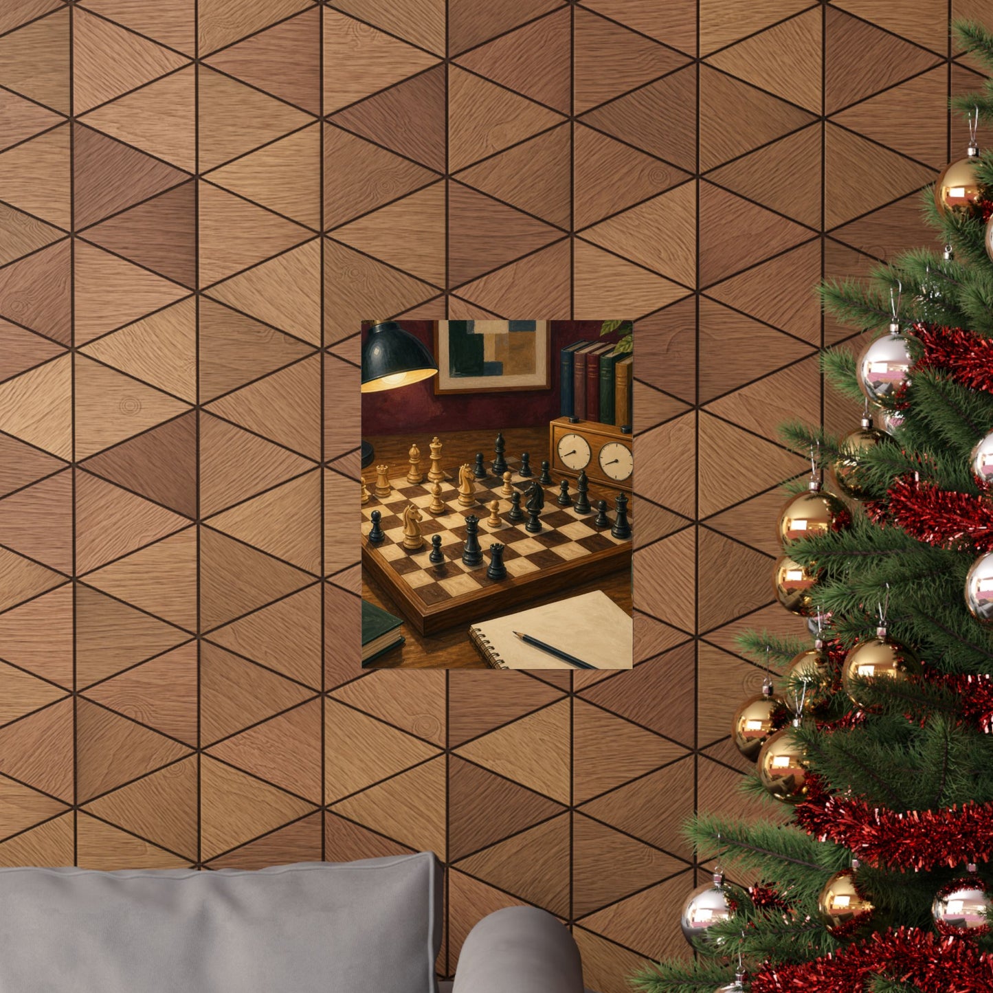 Cozy Chess Strategy Game Hobby Poster
