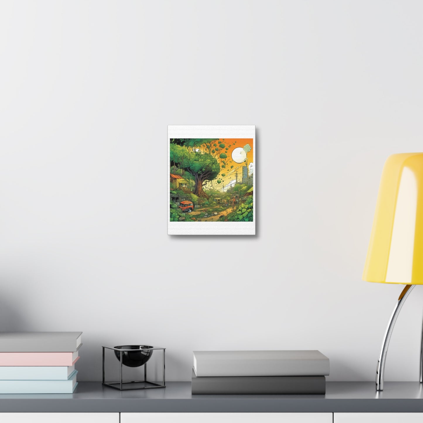 Cottage Road Landscape Nature Gift Art Canvas