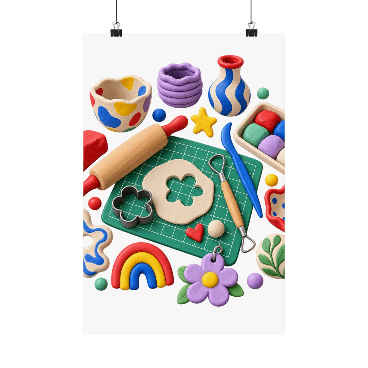 Miniature Clay Sculpting Workshop Poster
