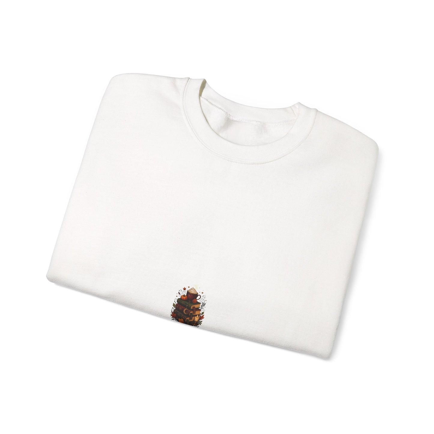 Autumn Library Latte Stack Book Lover Sweatshirt