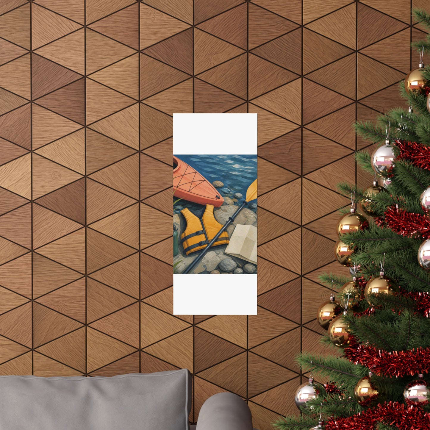 Calm Kayaking Adventure Art Poster