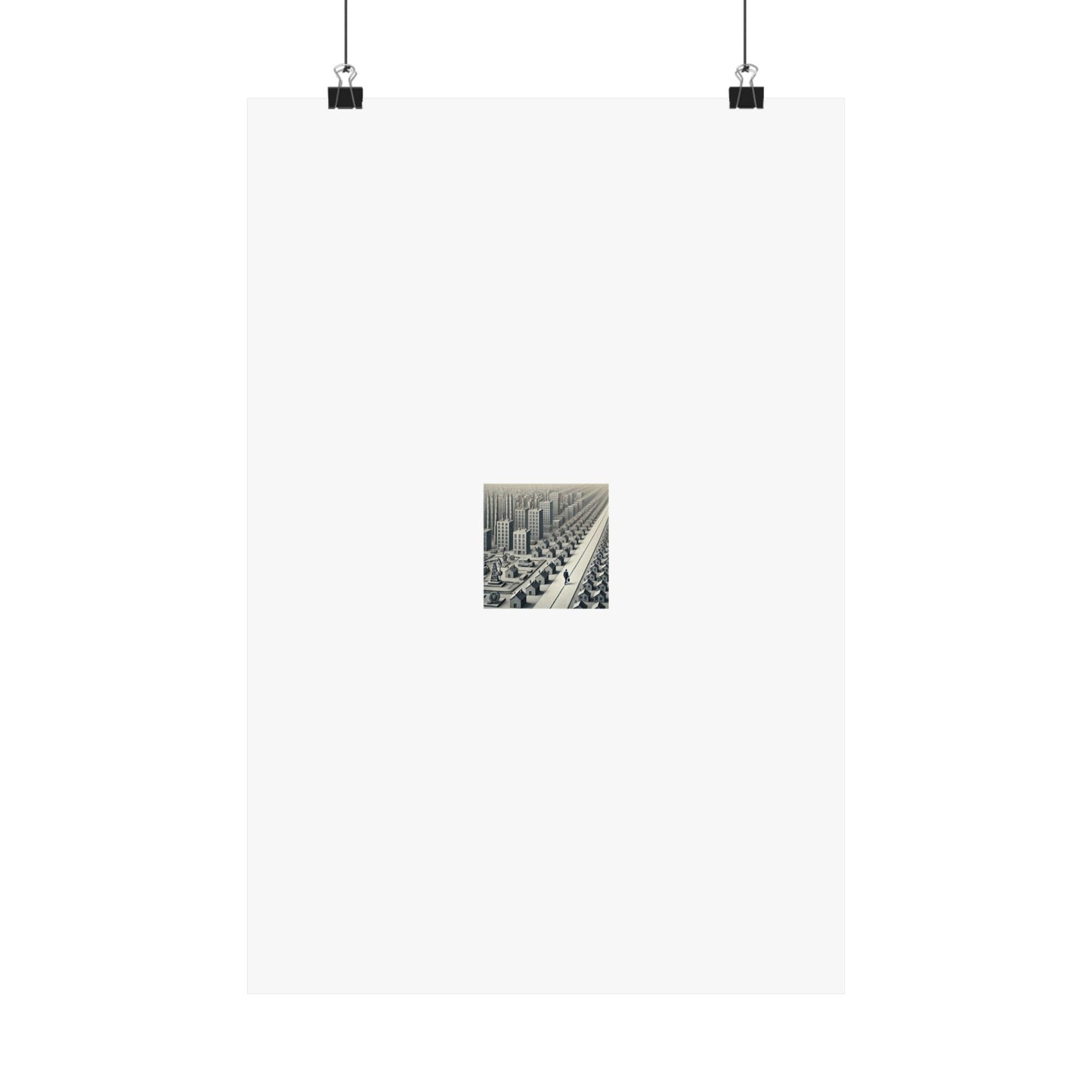 Monochrome Urban Factory Cityscape Poster Industrial Wall Art Gift