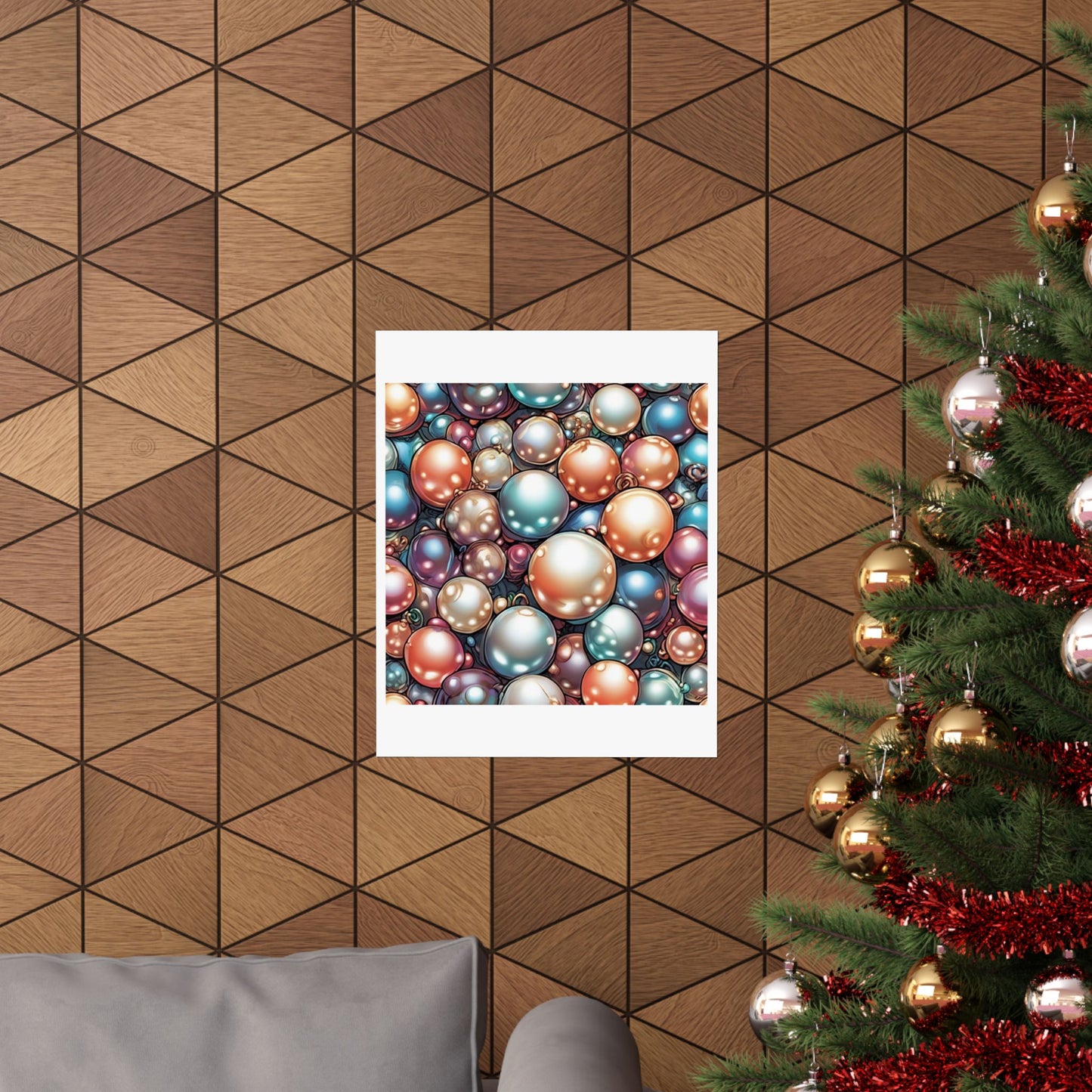 Glossy Orb Marble Abstract Gift Art Poster