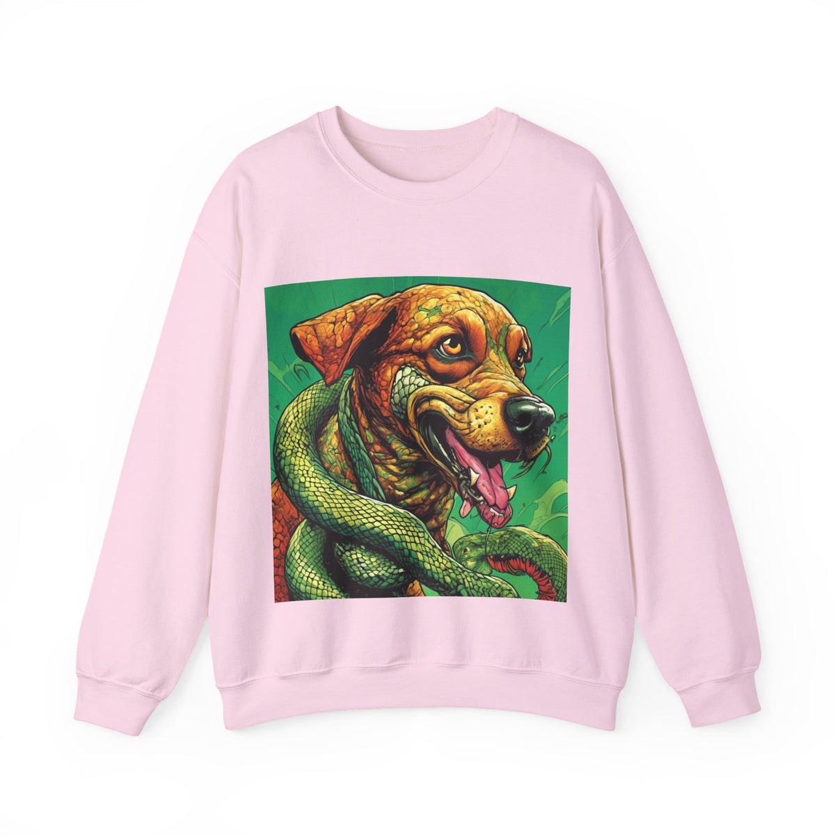 Serpent Guardian Dog Bold Fantasy Art Sweatshirt