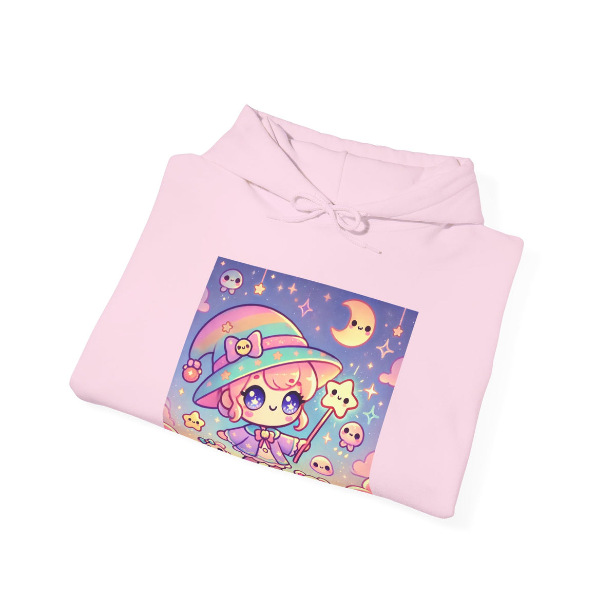Kawaii Moon Wand Pastel Fantasy Art Hoodie