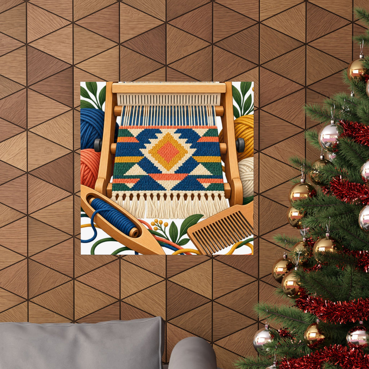 Geometric Hand Weaving Workshop Poster