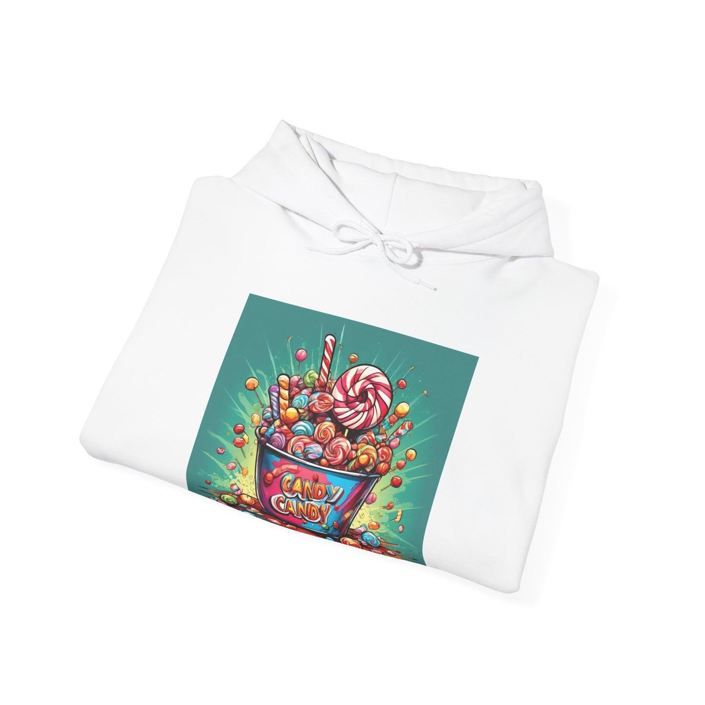 Holiday Candy Bucket Sweets Gift Art Hoodie