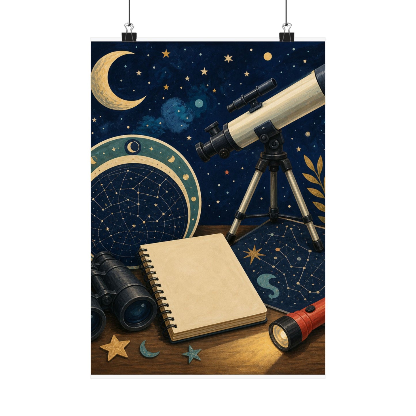 Classic Stargazing Astronomy Hobby Poster