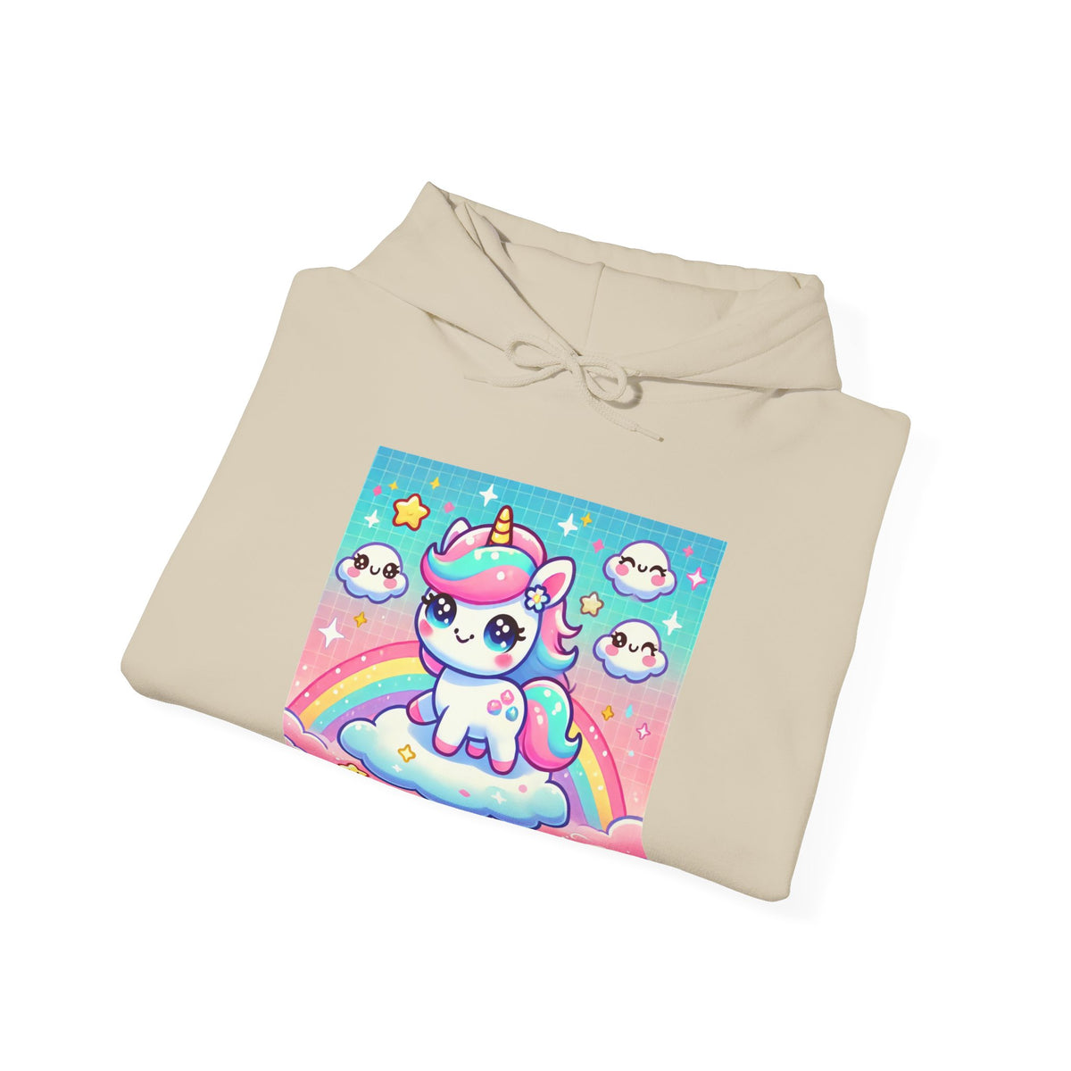 Pastel Rainbow Unicorn Cloud Kawaii Hoodie