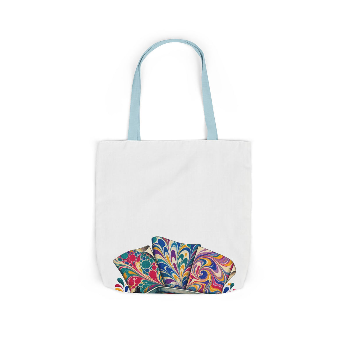 Colorful Paper Marbling Workshop Tote Bag
