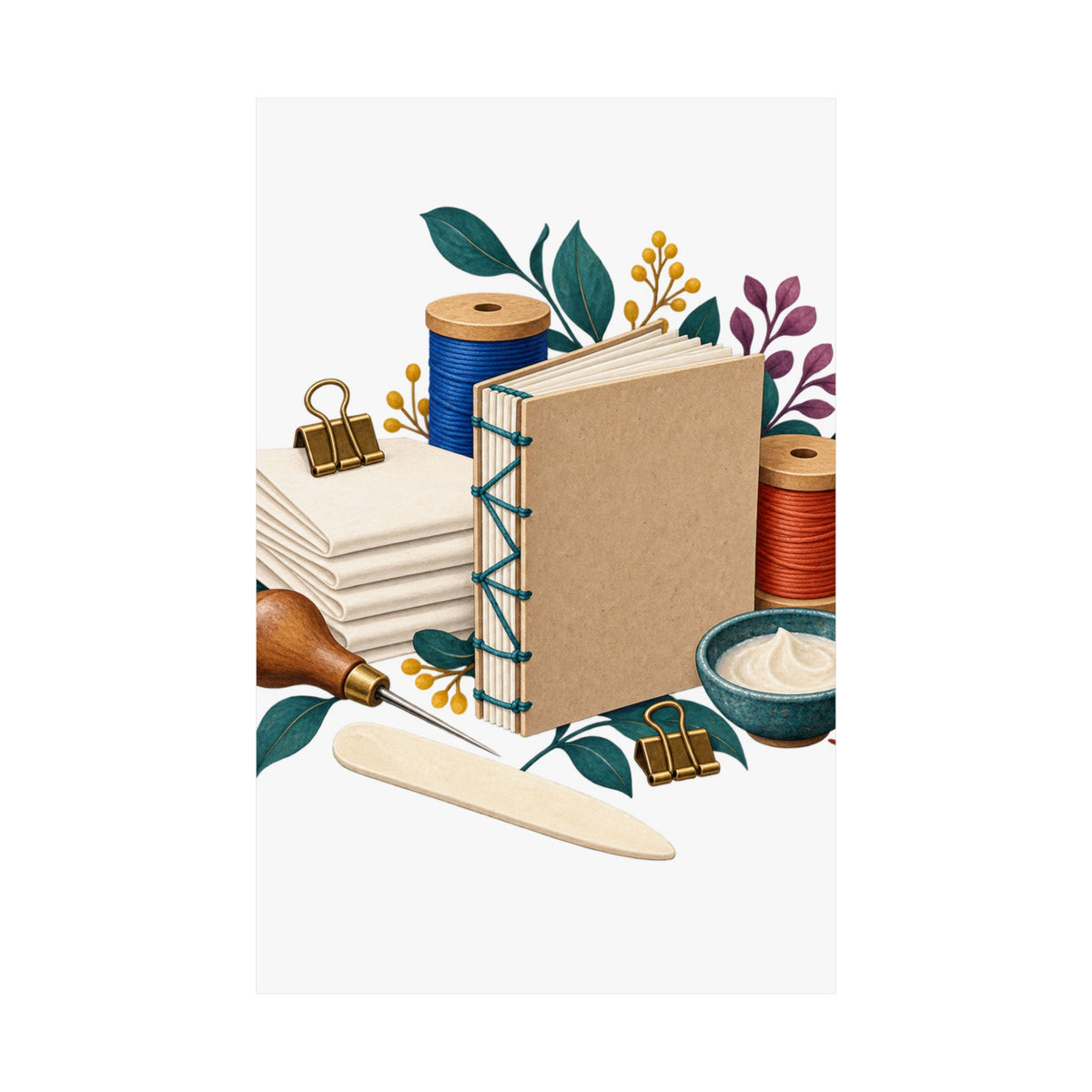 Hand Bookbinding Workshop Poster