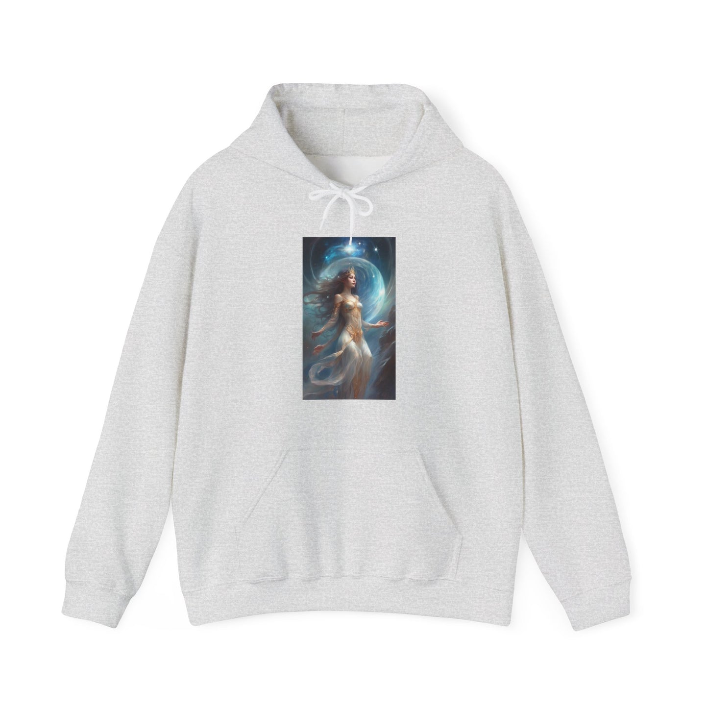 Lunar Celestial Queen Fantasy Portrait Hoodie