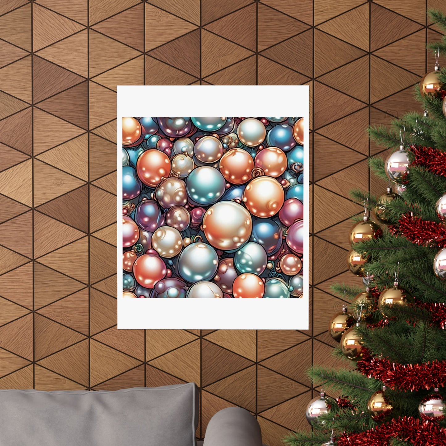 Glossy Orb Marble Abstract Gift Art Poster