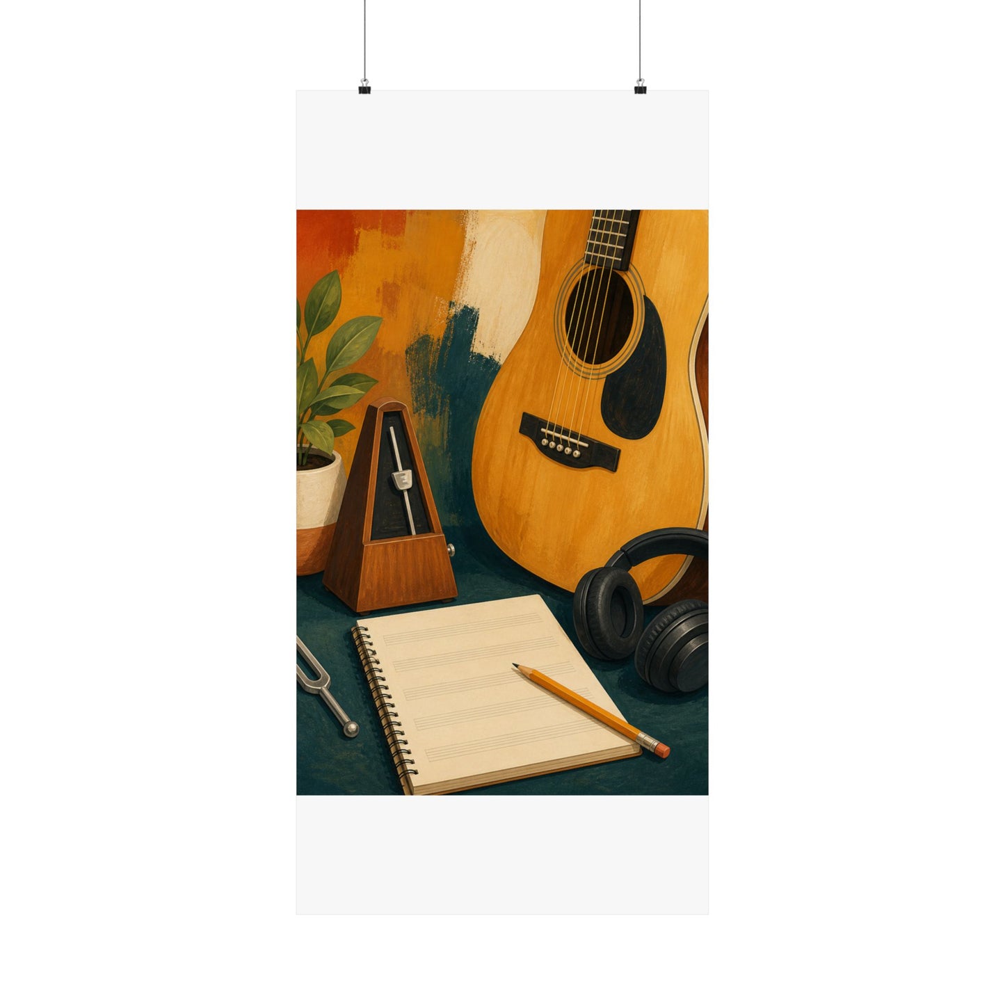 Warm Music Practice Hobby Poster