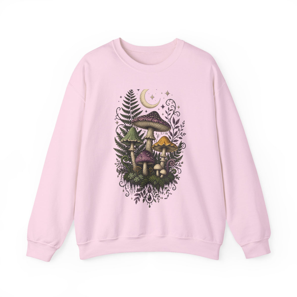 Midnight Mushroom Field Notes Botanical Mushroom Sweatshirt