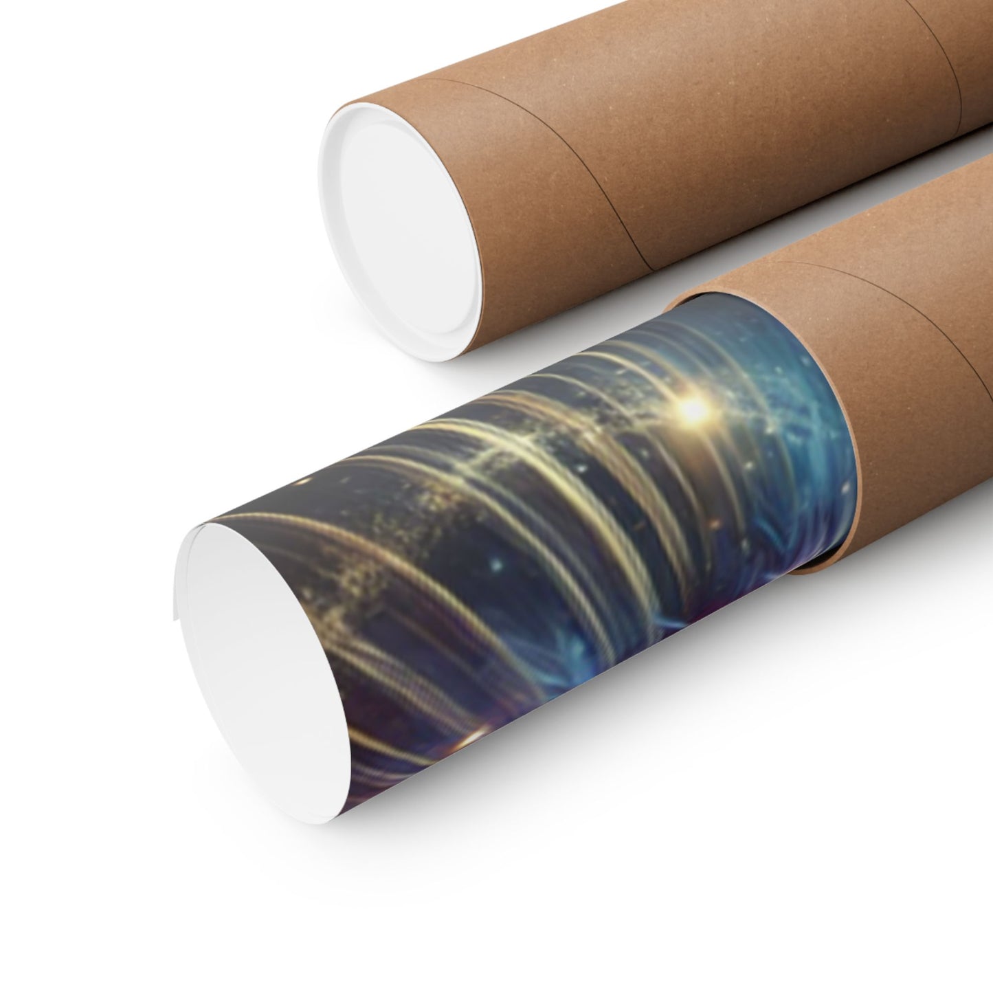Cosmic Starburst Energy Abstract Space Poster Wall Art Decor