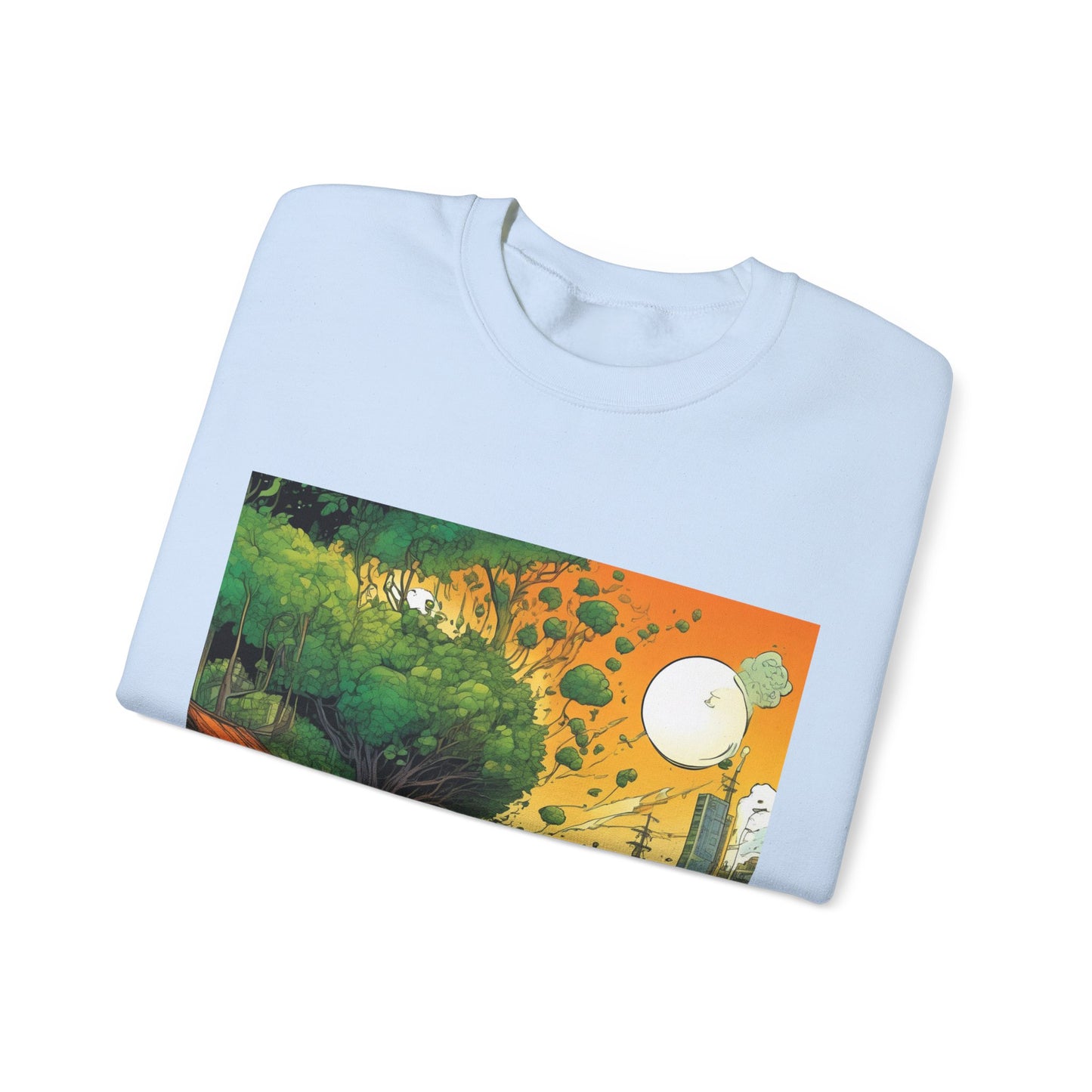 Cottage Road Landscape Nature Gift Art Sweatshirt