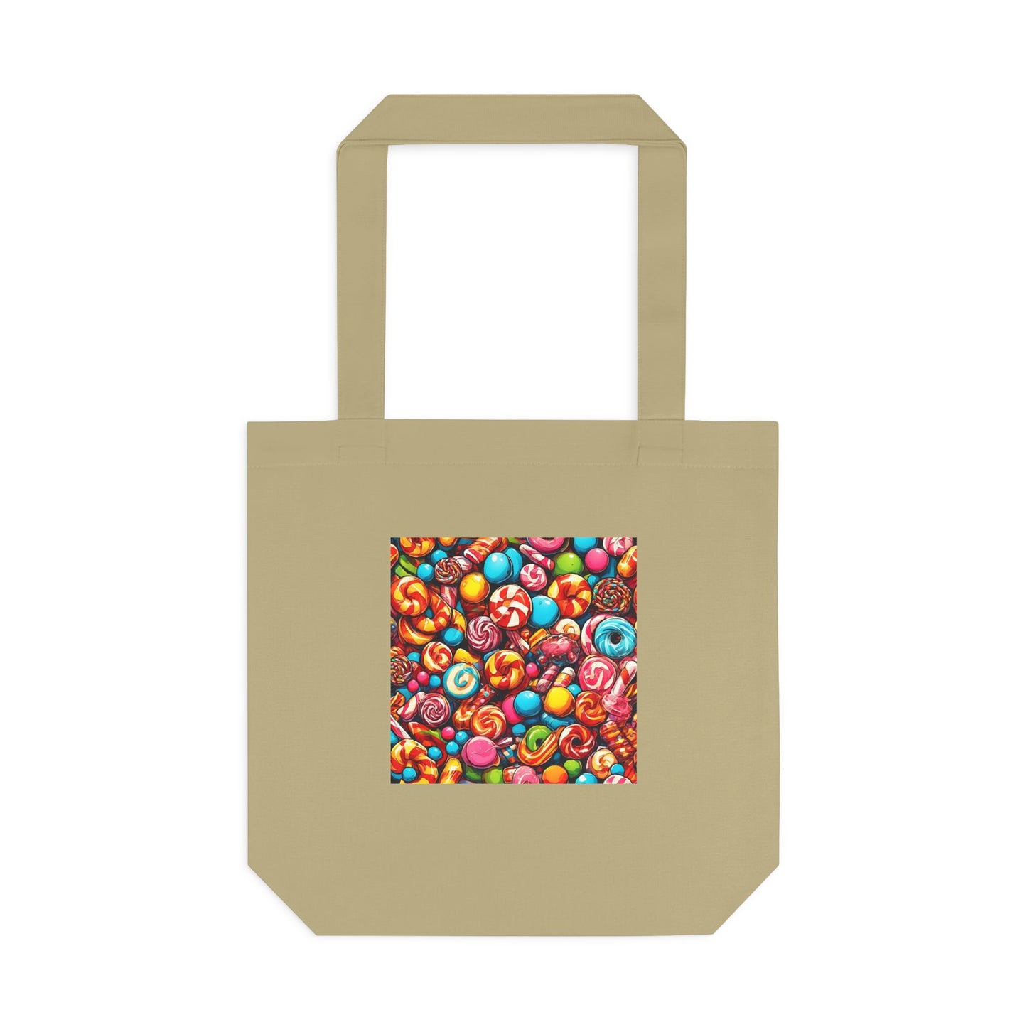 Colorful Candy and Lollipop Pattern Tote Bag