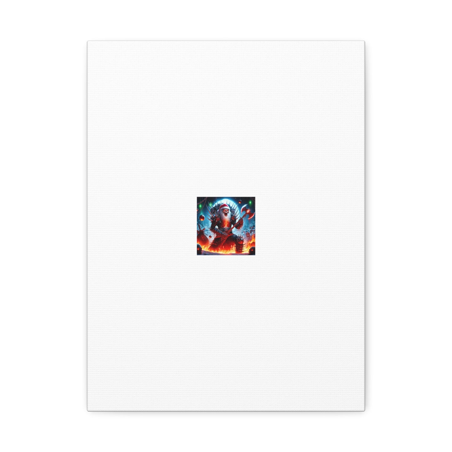Heavy Metal Santa Holiday Concert Dark Holiday Canvas Art