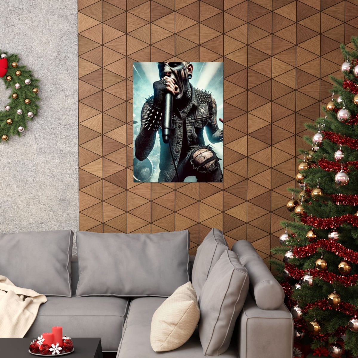 Punk Rock Vocalist Stage Energy Music Room Poster