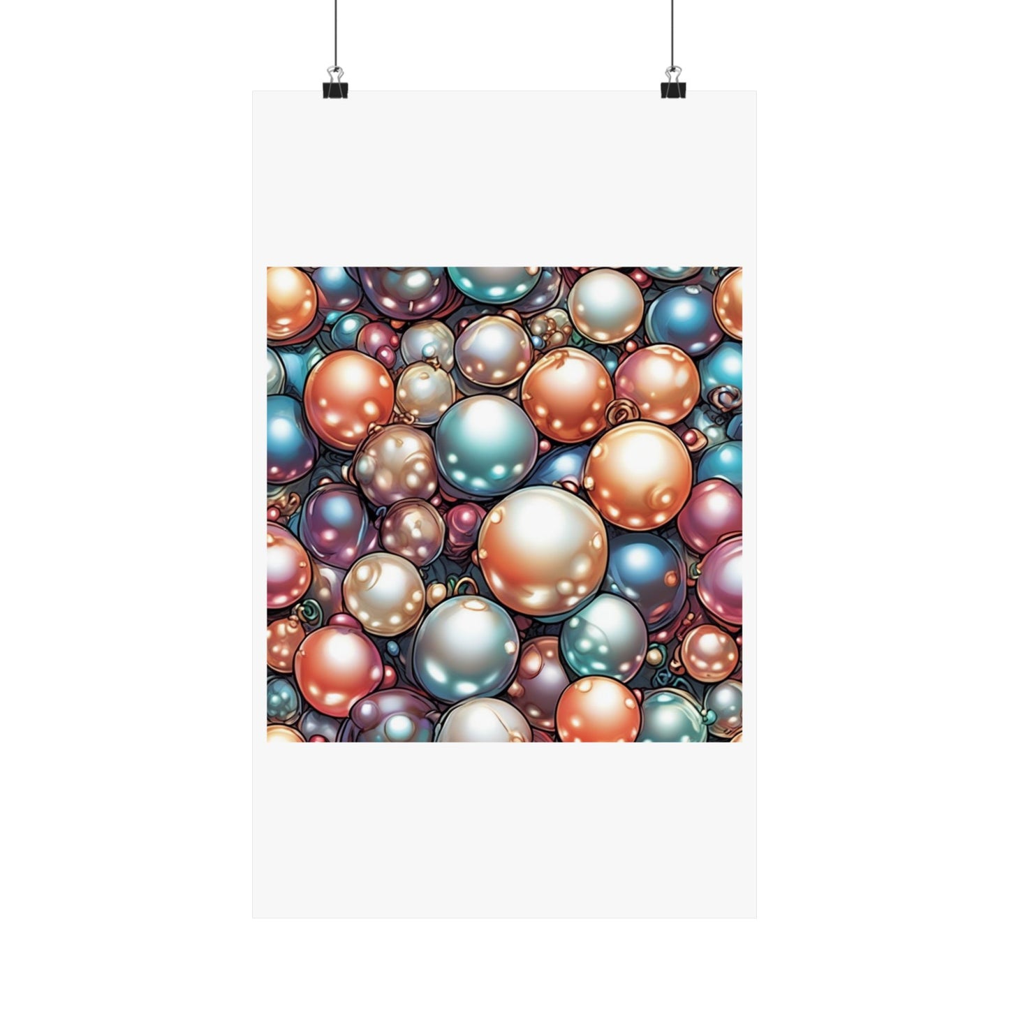 Glossy Orb Marble Abstract Gift Art Poster