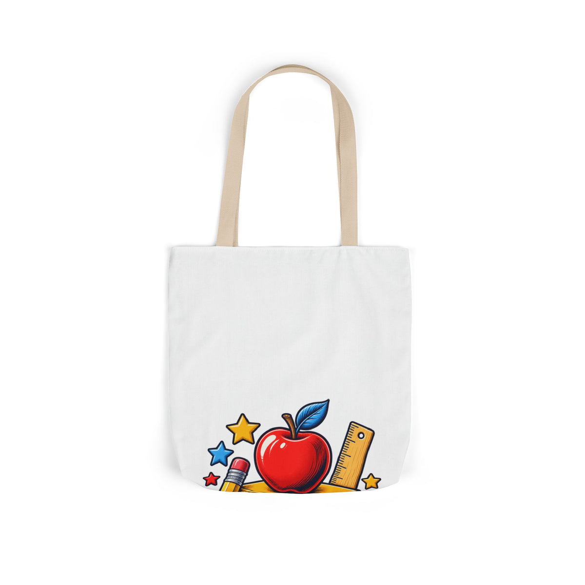 Retro School Books Apple Teacher Appreciation Tote Bag
