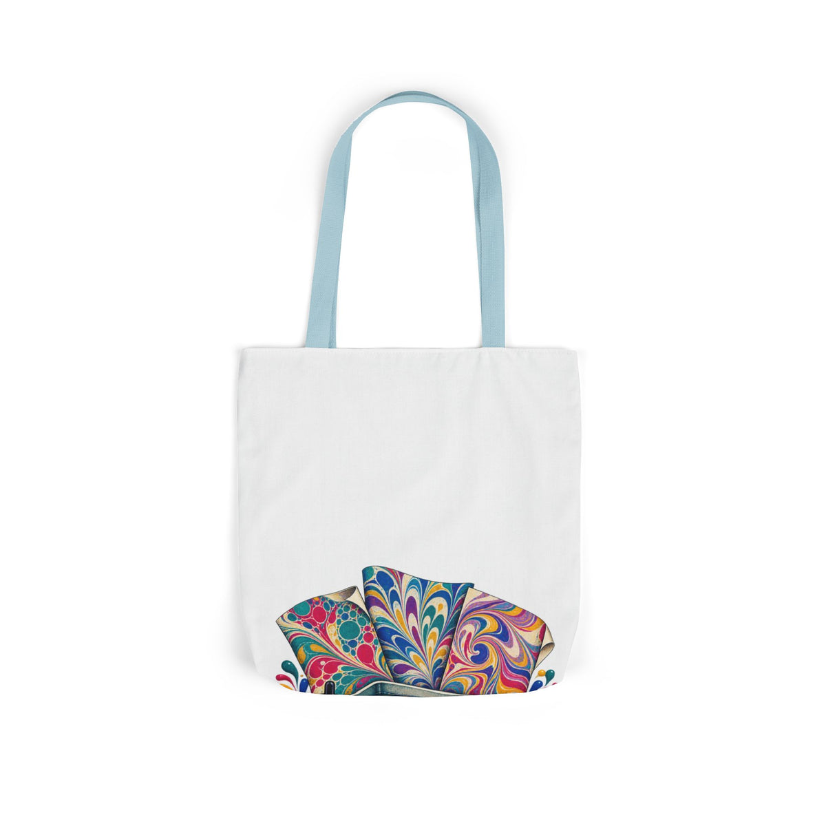 Colorful Paper Marbling Workshop Tote Bag