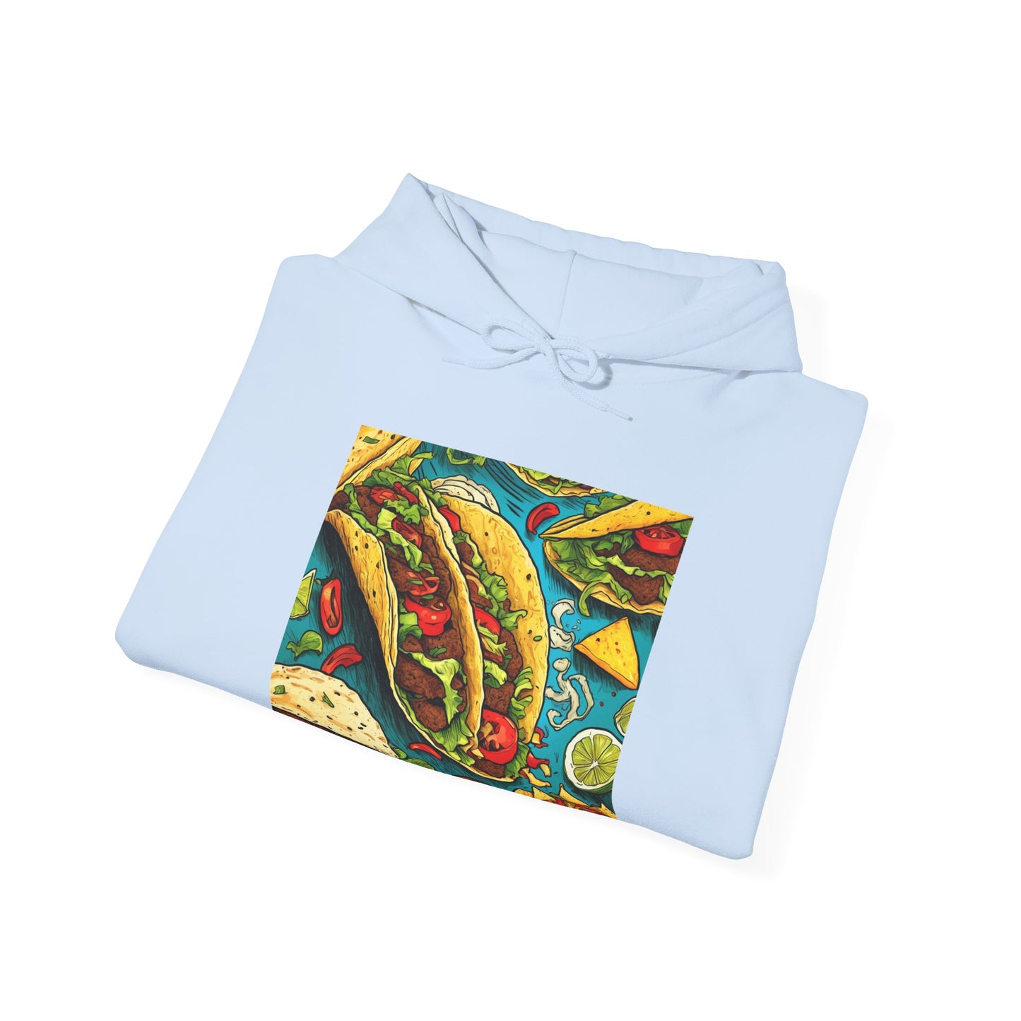 Taco Party Pattern Foodie Gift Art Hoodie