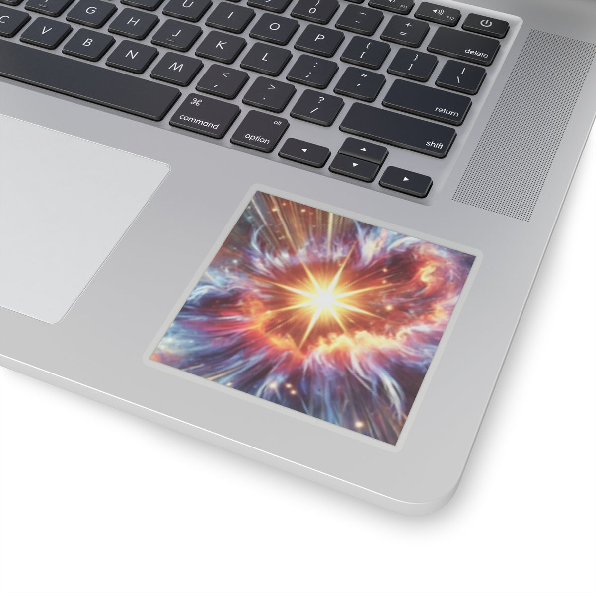 Cosmic Starburst Energy Abstract Space Sticker for Laptop