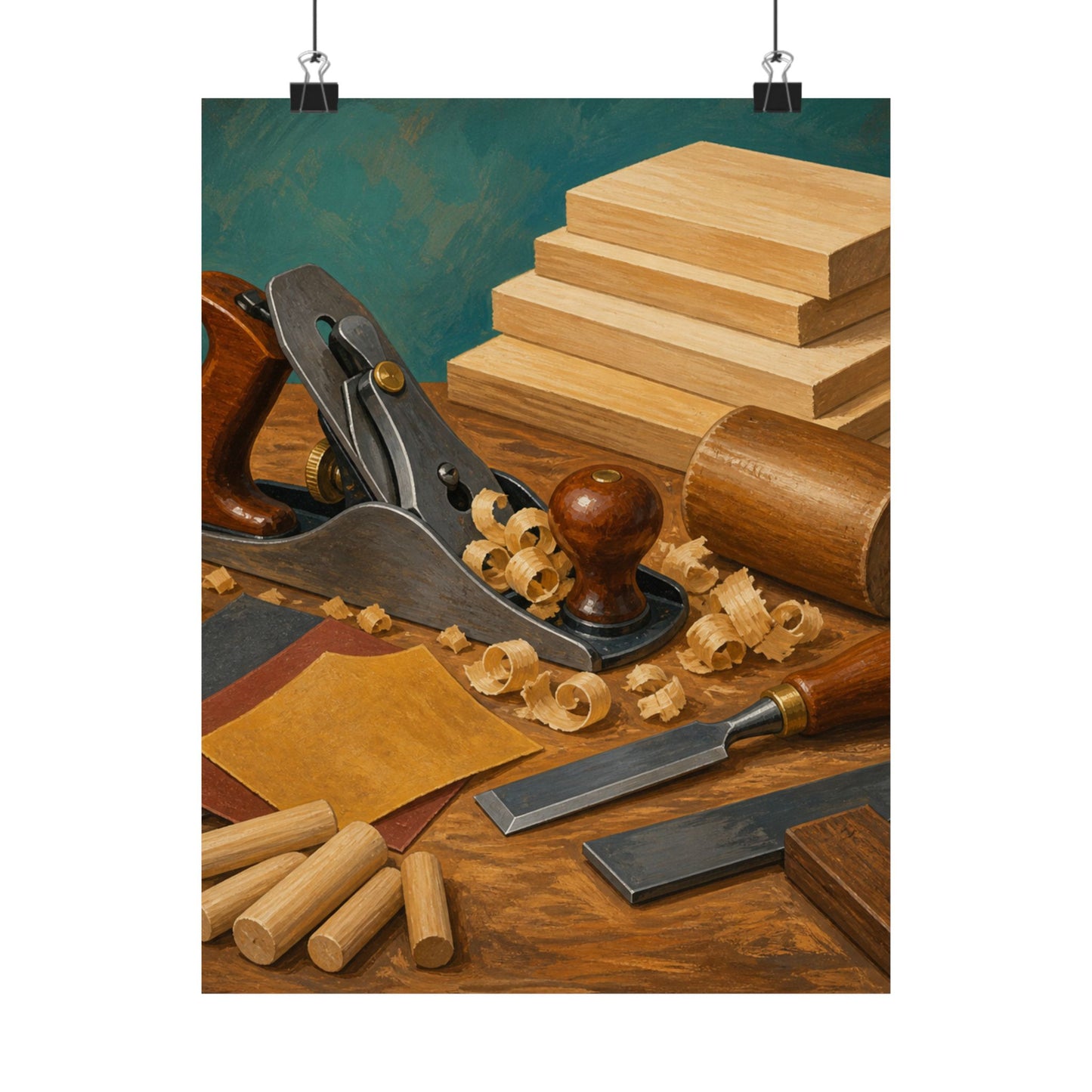 Classic Woodworking Tools Hobby Poster