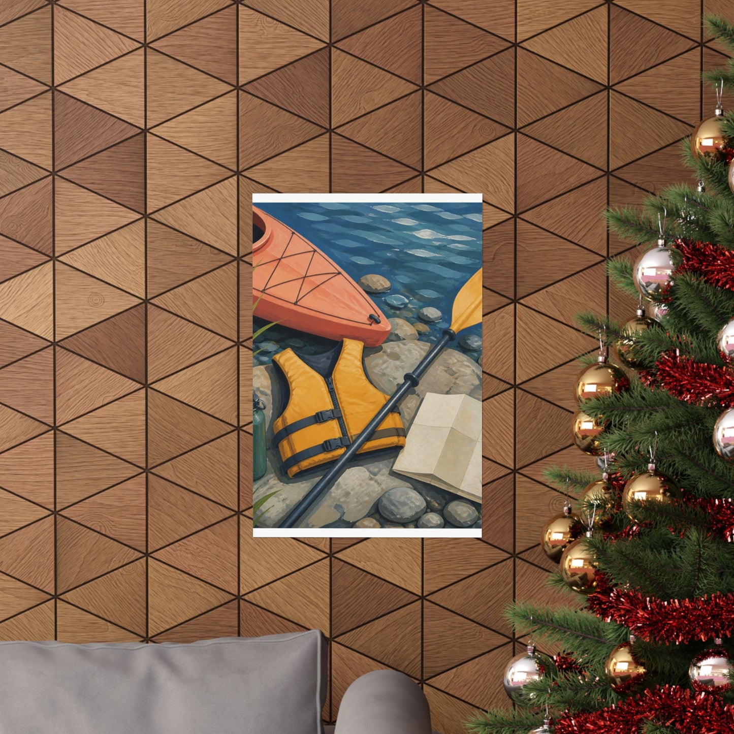 Calm Kayaking Adventure Art Poster