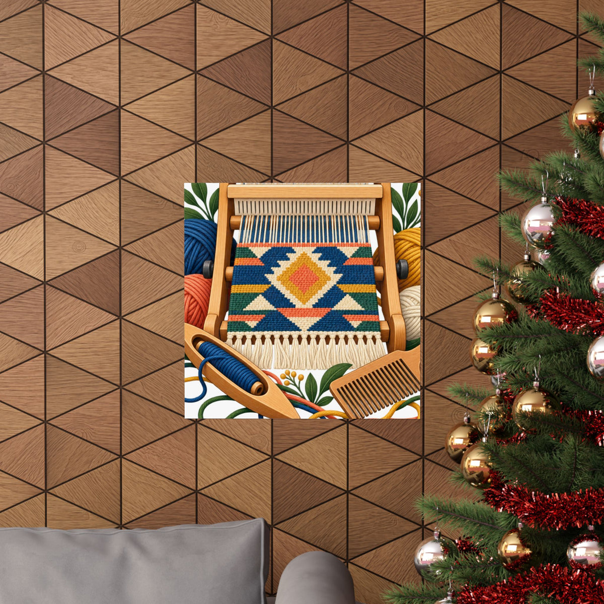 Geometric Hand Weaving Workshop Poster