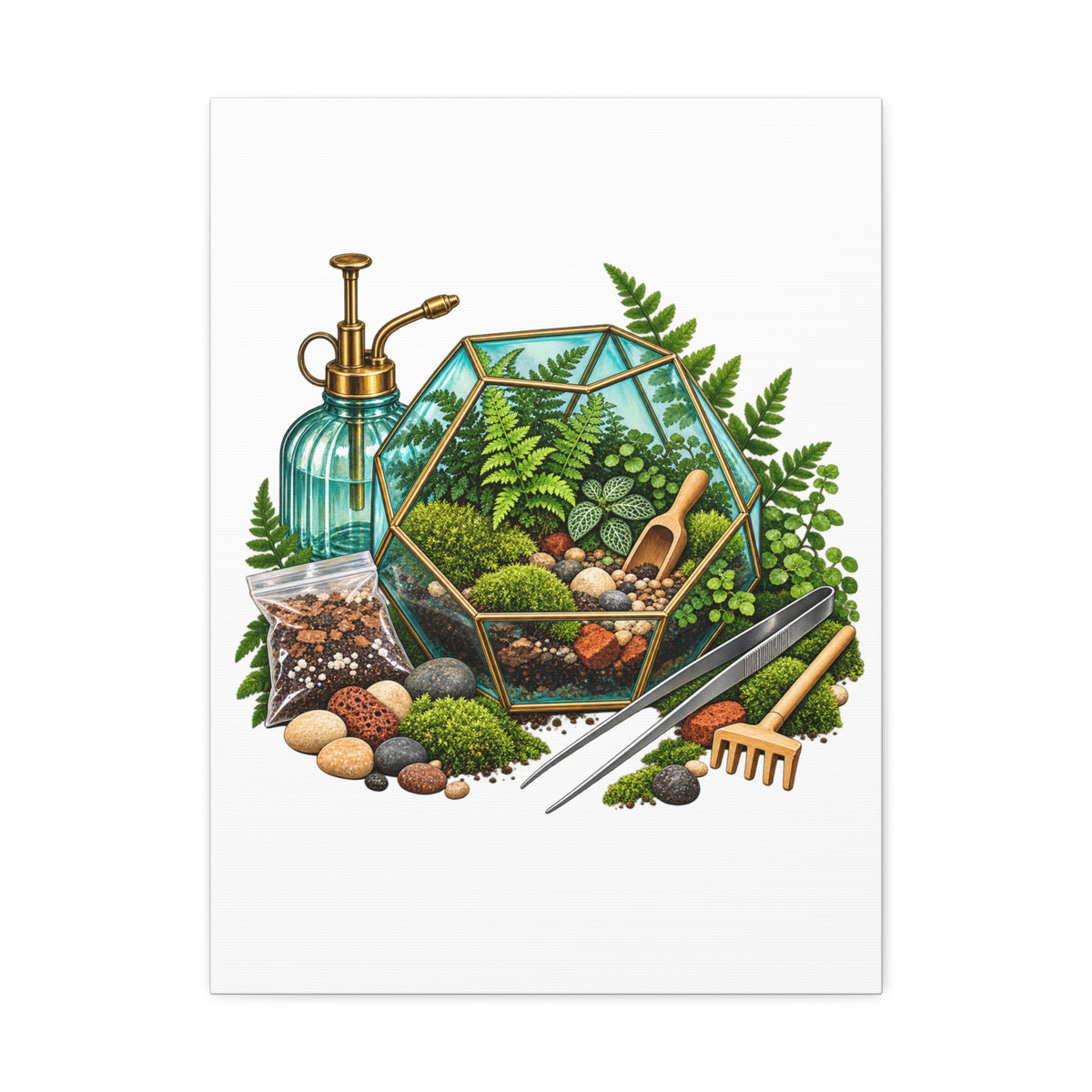 Fern Terrarium Building Workshop Canvas