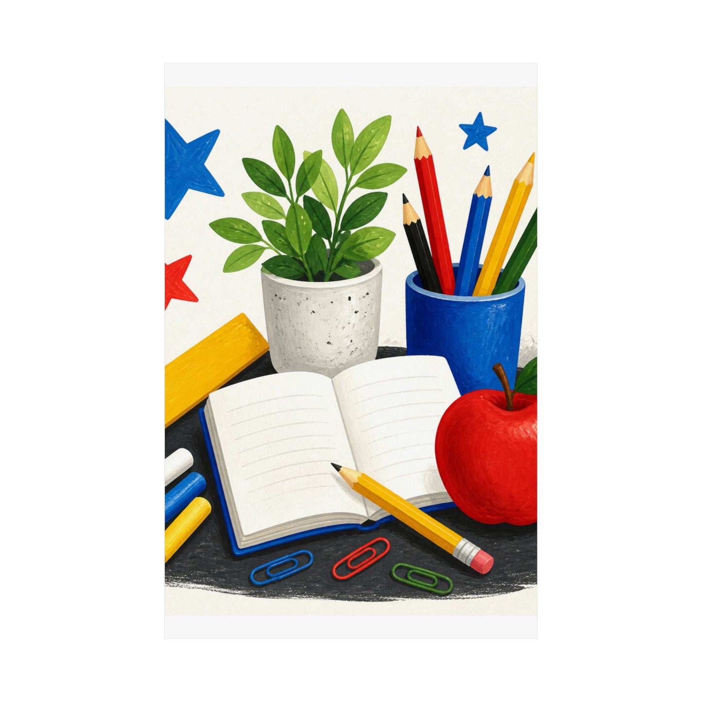 Colorful Classroom Supplies Teacher Appreciation Poster