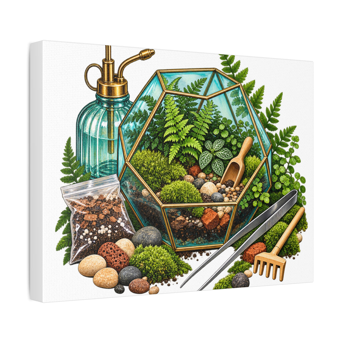 Fern Terrarium Building Workshop Canvas