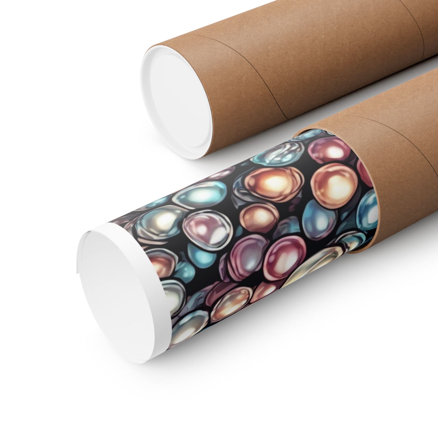 Pearl Bubble Pattern Abstract Gift Art Poster