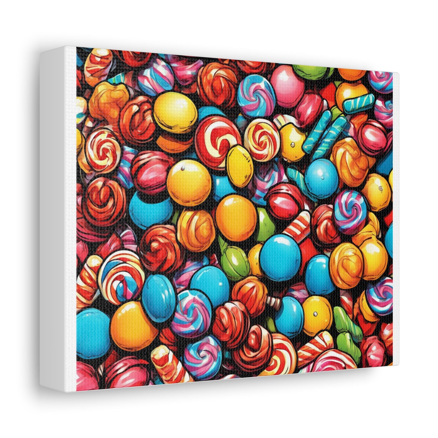 Colorful Candy Pattern Sweets Gift Art Canvas
