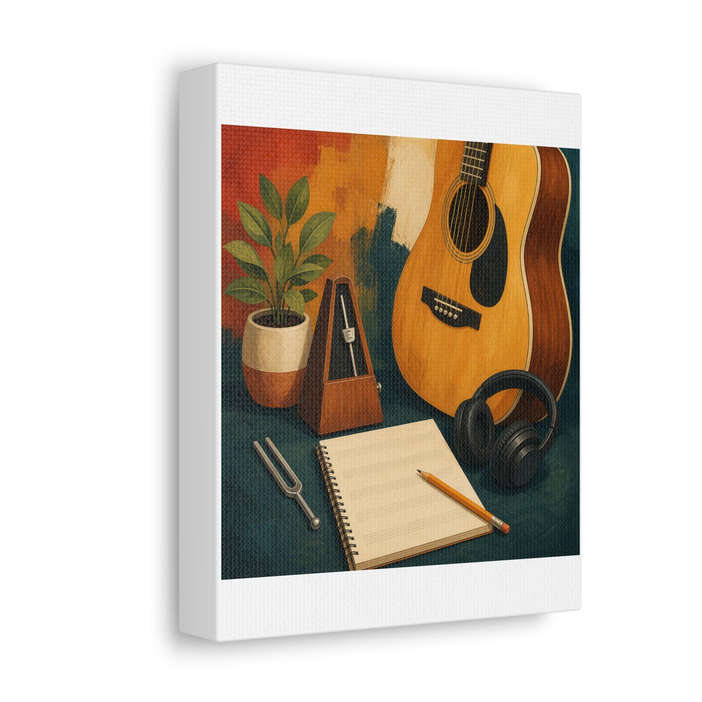 Warm Music Practice Hobby Canvas Art