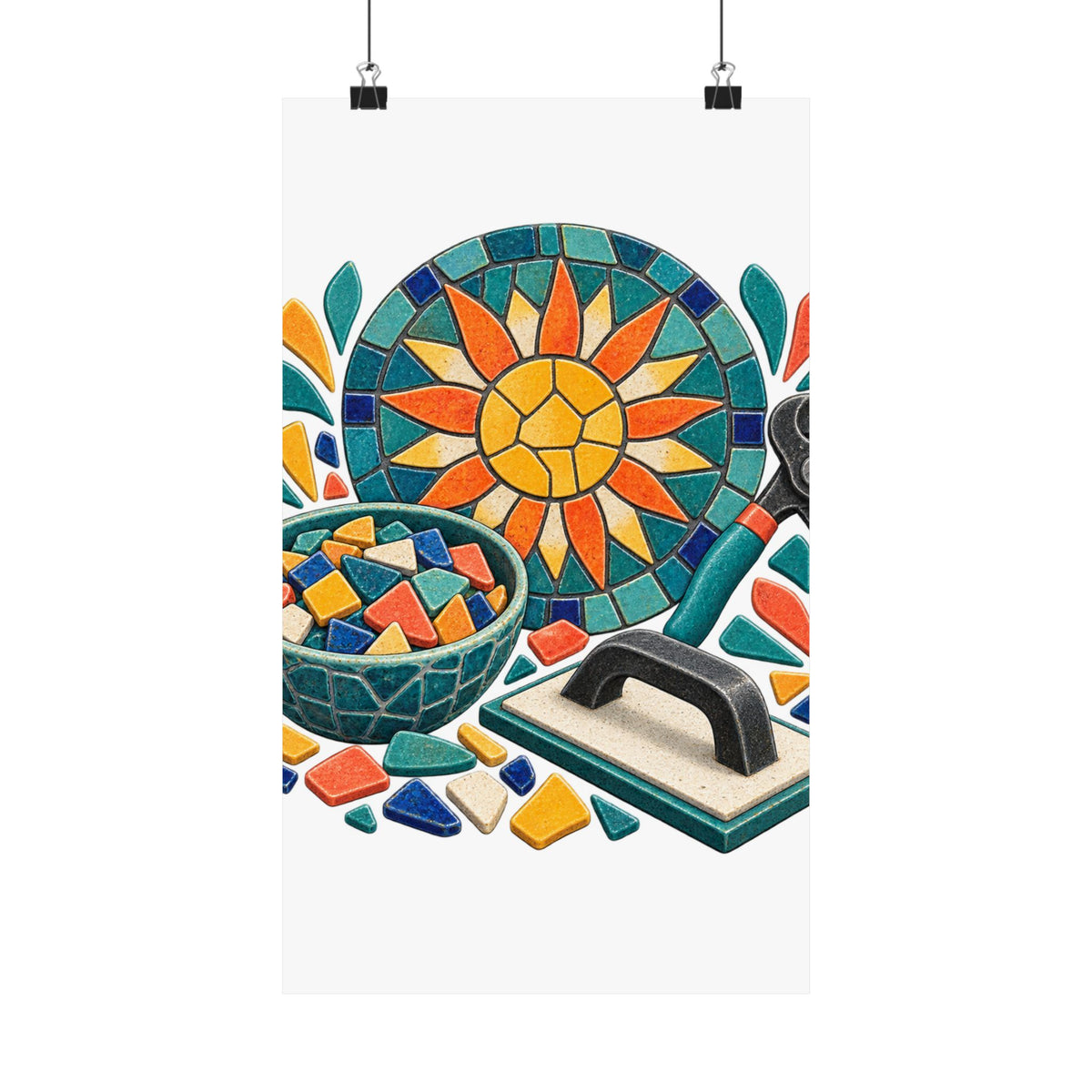 Sunburst Mosaic Making Workshop Poster