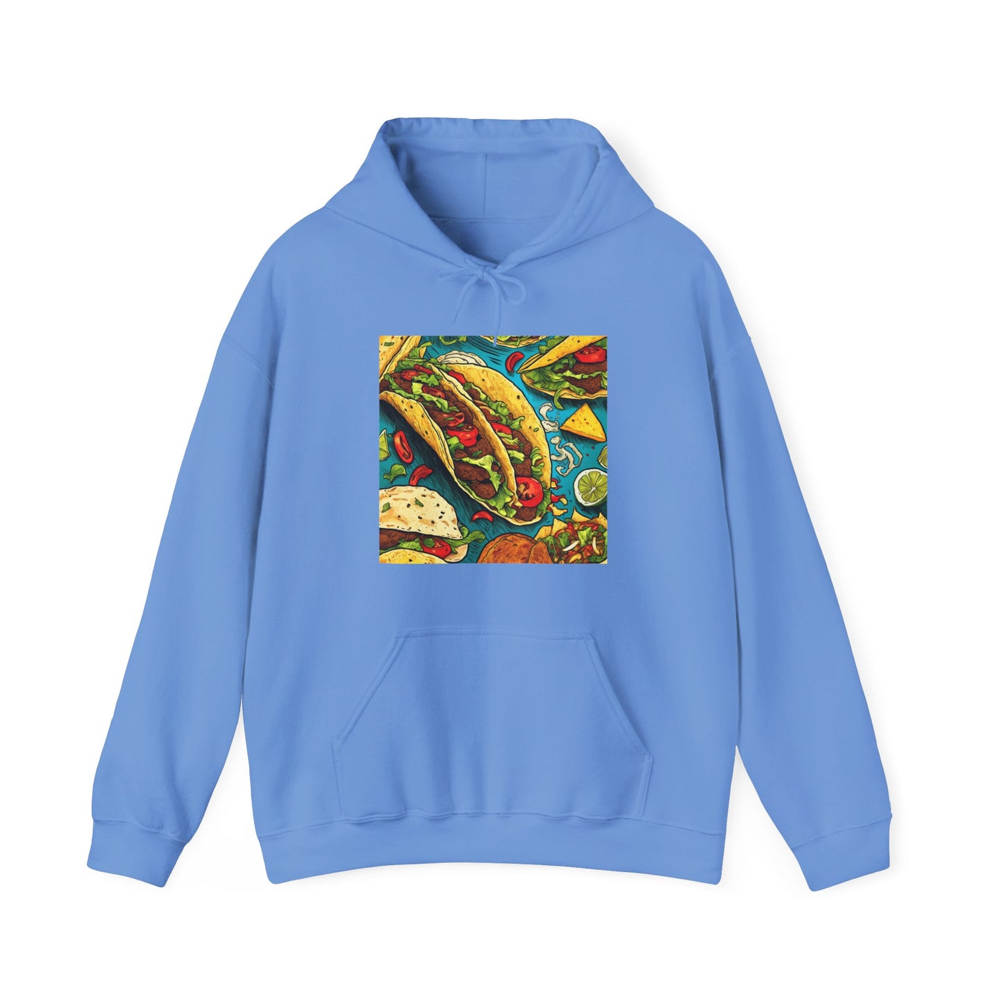 Taco Party Pattern Foodie Gift Art Hoodie