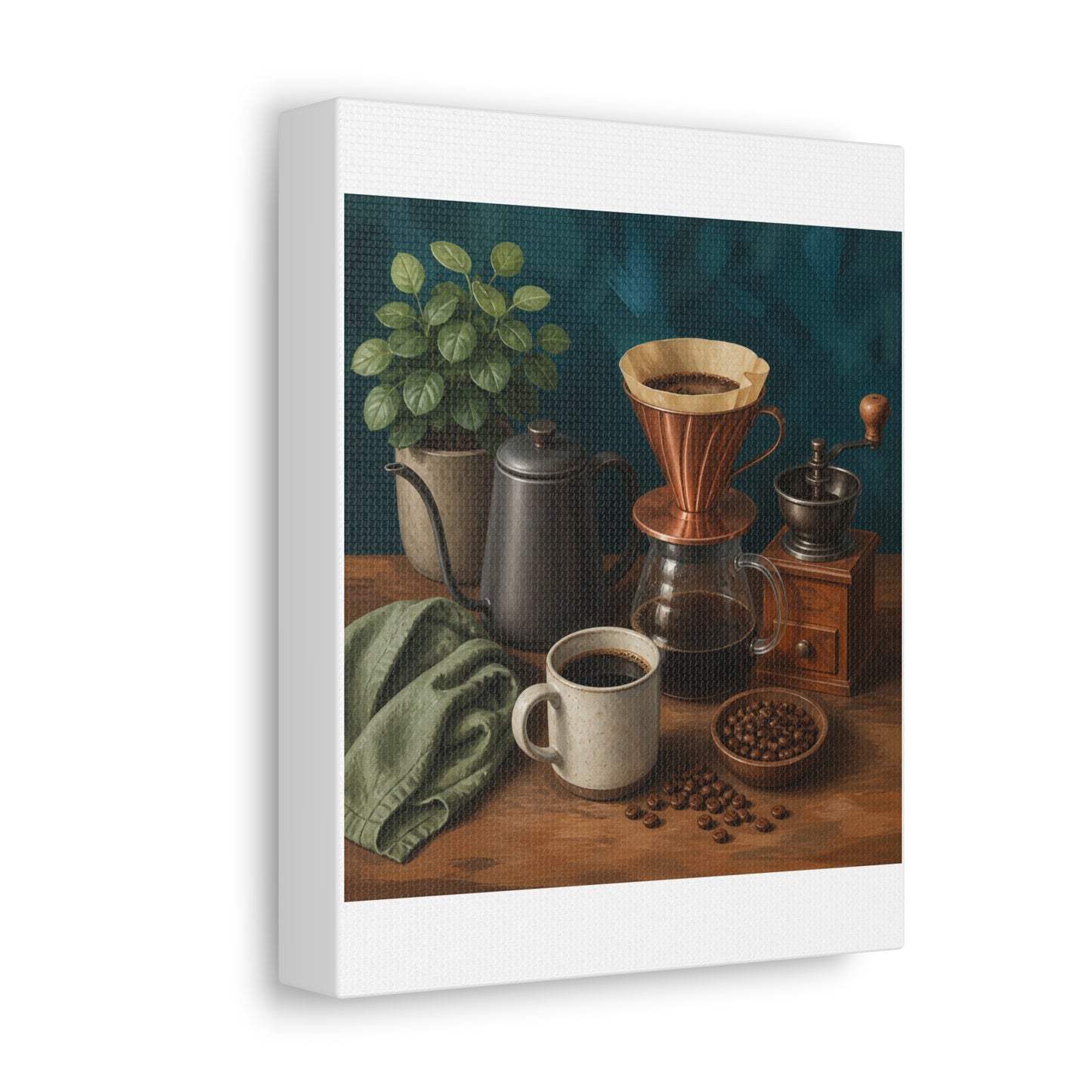 Warm Home Coffee Brewing Art Canvas Art