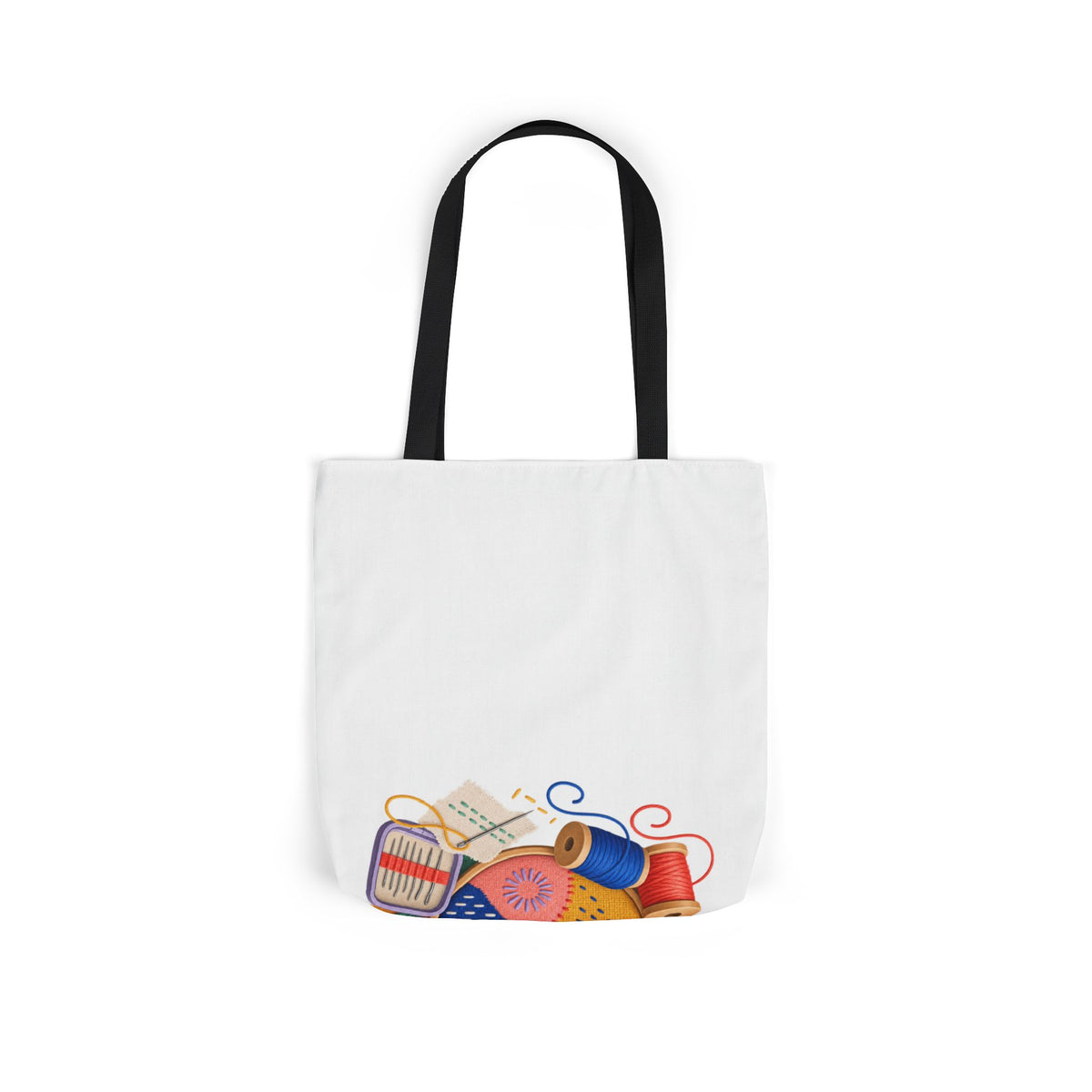 Colorful Visible Mending Workshop Tote Bag