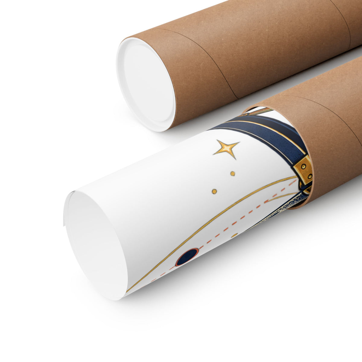 Vintage Telescope Celestial Astronomy Poster