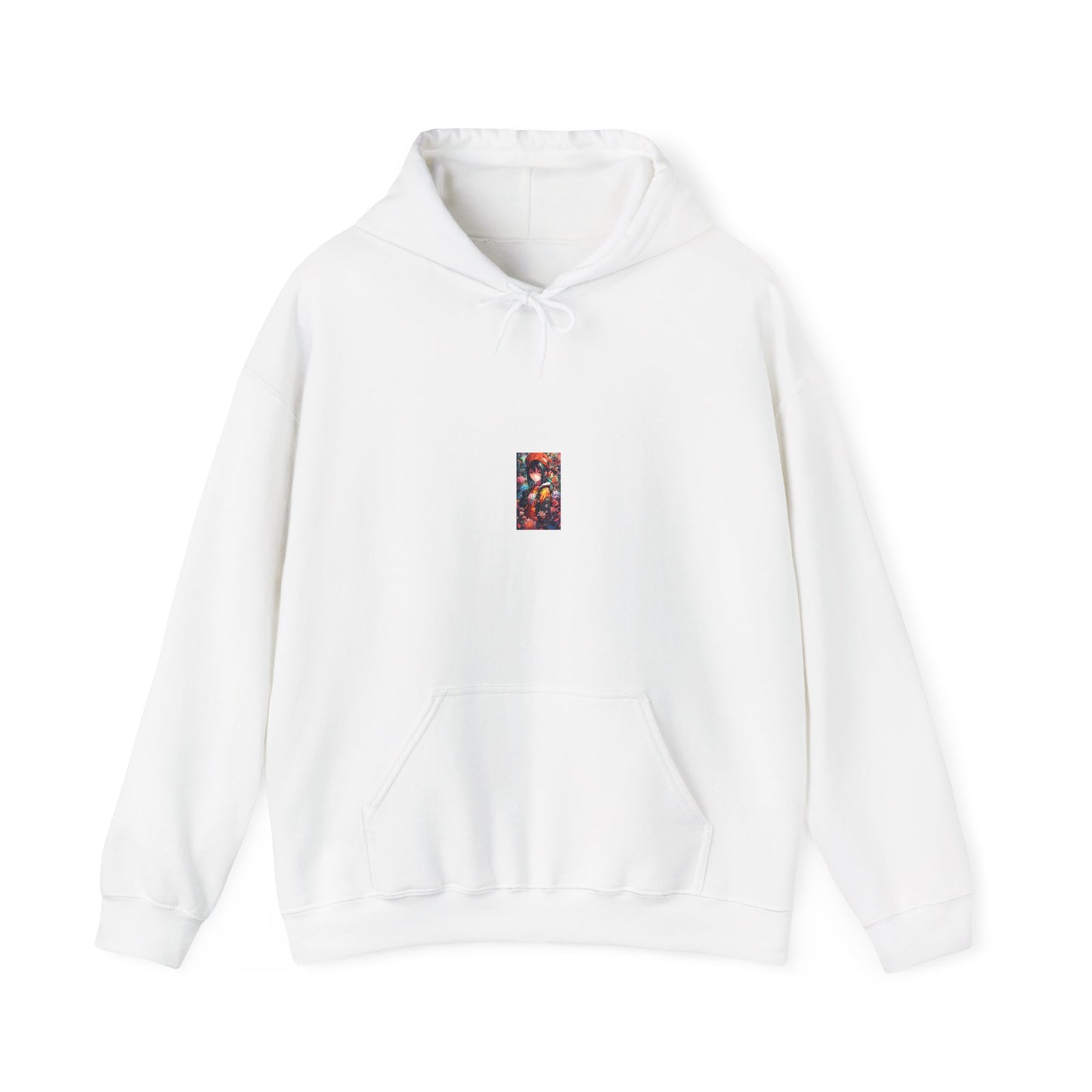 Anime Floral Forest Heroine Portrait Cozy Hoodie